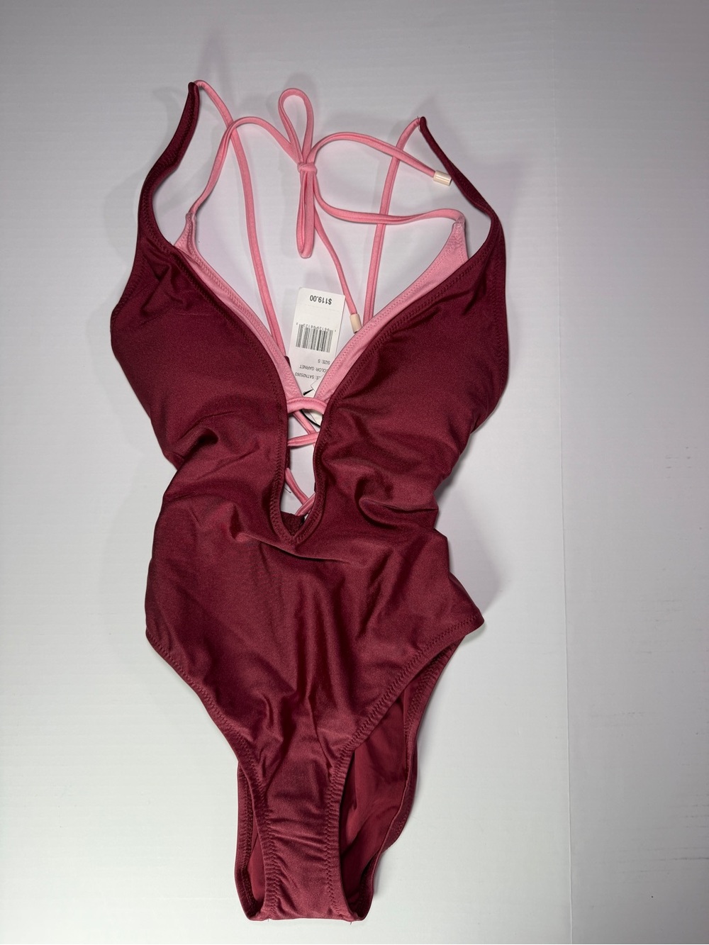 Sanctuary Pink Strappy One-Piece Swimsuit